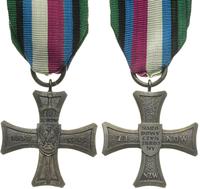 Krzyż Narodowego Czynu Zbrojnego, biały metal ok