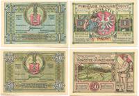 zestaw banknotów plebiscytowych, 50 fenigów i 1 
