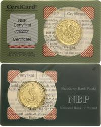 100 złotych 1999, Warszawa, Orzeł Bielik, złoto 