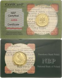 50 złotych 1997, Warszawa, Orzeł Bielik, złoto 3