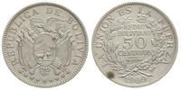 50 centavos 1909/H, srebro 9.89 g, KM 177