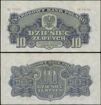10 złotych 1944, "obowiązkowym", seria AE, po fa