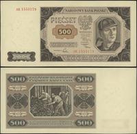 500 złotych 1.07.1948, seria AK, bardzo rzadkie,