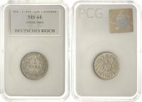 1 marka 1908 / E, Muldenhutte, moneta w pudełku 
