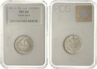 1 marka 1910 / D, Monachium, moneta w pudełku PC