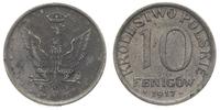 10 fenigów 1917, Stuttgart, odmiana z napisem bl