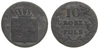 10 groszy 1831, Warszawa, patyna, Plage 276