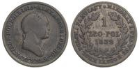 1 złoty 1832, Warszawa, ciemna patyna, Plage 100