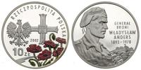10 złotych 2002, Gen. Władysław Anders, moneta w