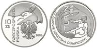 10 złotych 2006, Turyn - Snowboard, moneta w ide