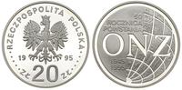 20 złotych 1995, 50. Rocznica Powstania ONZ, mon