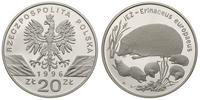 20 złotych 1996, Jeż, moneta w idealnym stanie z