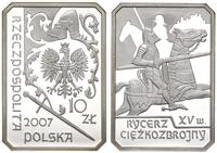 10 złotych 2007, Rycerz Ciężkozbrojny XV w., mon