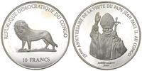 10 franków 2000, 20. rocznica pielgrzymki Jana P