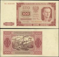 100 złotych 1.07.1948, seria GC, odmiana "bez ra