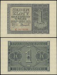 1 złoty 1.03.1940, seria C, Miłczak 91
