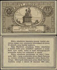 20 groszy 28.04.1924, Miłczak 45