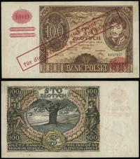 100 złotych 9.11.1934, seria CS, z fałszywym nad