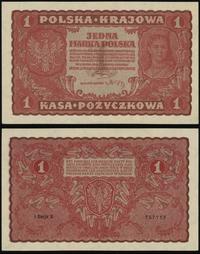 1 marka polska 23.08.1919, I seria K, ślad po de