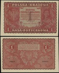 1 marka polska 23.08.1919, I seria X, pięknie za