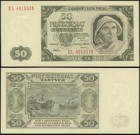 50 złotych 1.07.1948, seria EL, idealnie zachowa