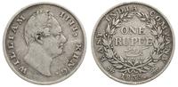 1 rupia 1835, srebro 11.35 g, patyna, KM 450