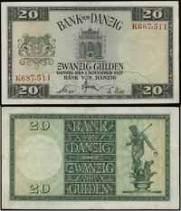 20 guldenów 1.11.1937, Ros. 844a, Miłczak G53a