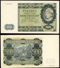 500 złotych 1.03.1940, seria B, Miłczak 98a