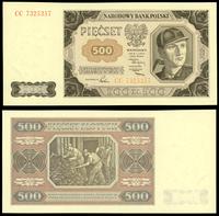 500 złotych 1.07.1948, seria CC, Miłczak 140dd