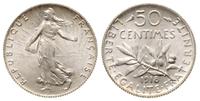 50 centów 1918, Paryż, srebro '835' 2.5 g, wyśmi