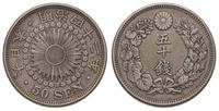 50 sen 1909, srebro 10.12 g, patyna, KM Y 31