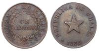 1 centavo 1835, brąz 30 mm 17.64 g, KM 115