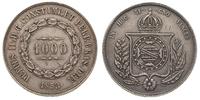 1.000 reis 1853, srebro '917' 12.70 g, patyna, K