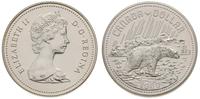 1 dolar 1980, Niedźwiedź Polarny, srebro '500' 2