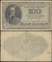 100 marek polskich 15.02.1919, seria AG, naddarc