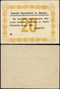 20 kopiejek 1914, ''blanco'', Jabł. 820, Podczas