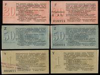 zestaw: 20, 50 kopiejek, 1 rubel 1914, razem 3 s