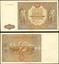 1.000 złotych 15.01.1946, seria E, ugięcie w poł