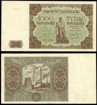 1.000 złotych 15.07.1947, seria A, nieświeże rog