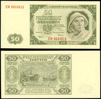 50 złotych 1.07.1948, seria EM, piękne, Młczak 1