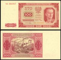 100 złotych 1.07.1948, seria GG, "bez ramki", ła