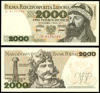 2.000 złotych 1.05.1977, seria D, wyśmienite, Mi