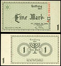 1 marka 15.05.1940, seria A, numeracja 6-cio cyf