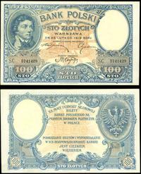 100 złotych 28.02.1919, seria S.C., złamany w pi