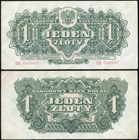 1 złoty 1944, Seria BK 046667, "obowiązkowym", z