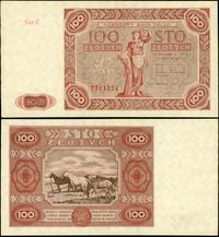 100 złotych 15.07.1947, seria C 7711224, pomarsz