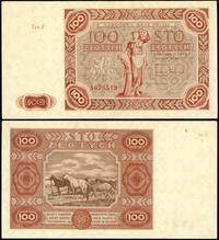 100 złotych 15.07.1947, seria F, Miłczak 131b