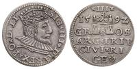 trojak 1592, Ryga, dość ładny, Iger R.92.1.b