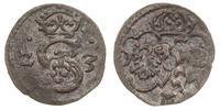 denar 1623, Łobżenica, rzadkie, ciemna patyna