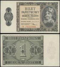 1 złoty 1.10.1938, seria IH, numeracja 7024998, 
